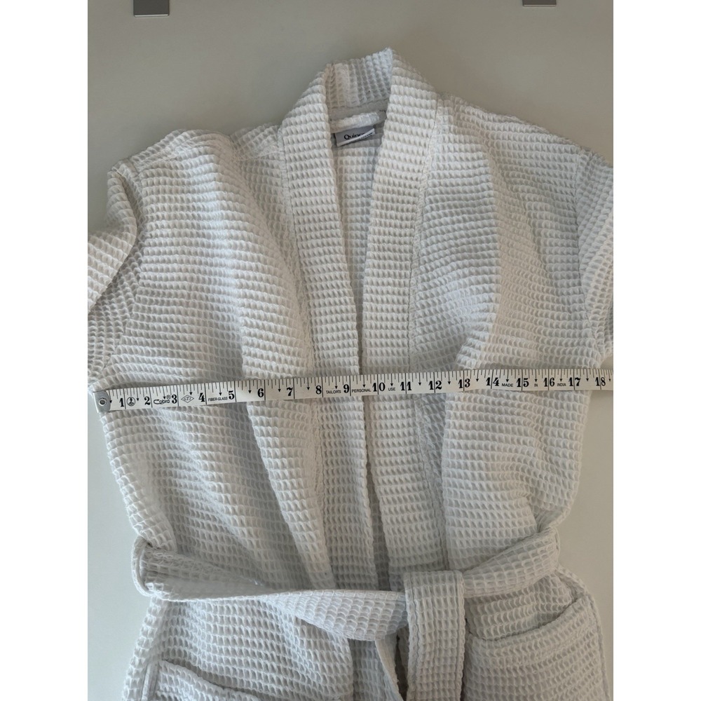 Quince Organic cotton Turkish Waffle Women's Bath Robe Size S - Picture 5 of 10